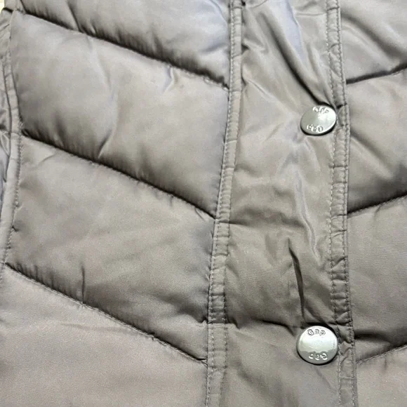 GAP dark grey/brown Quilted Vest - Picture 4 of 4